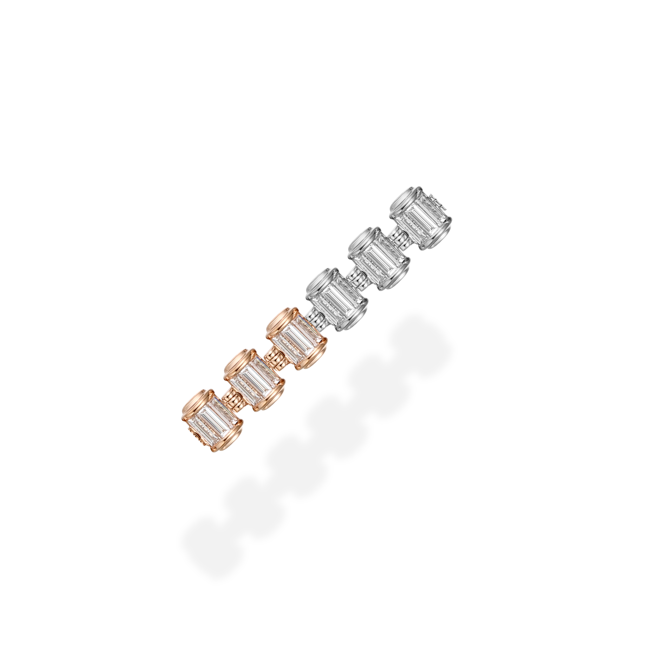 Barrel diamond bracelet